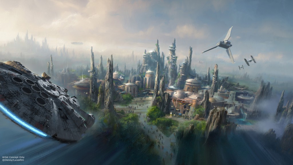concept art disney star wars themed park